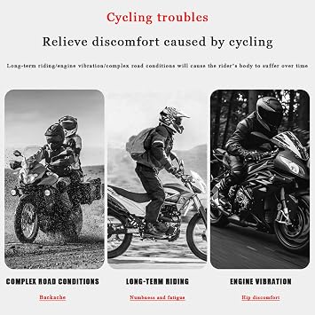 Motorcycle Seat Cushion for BMW F850 GS F 750 850 GSA, Anti-Vibration & Breathable Pressure Relief Seat Pad Comfortable Motorbike Seat Cushion Long Ride Relief