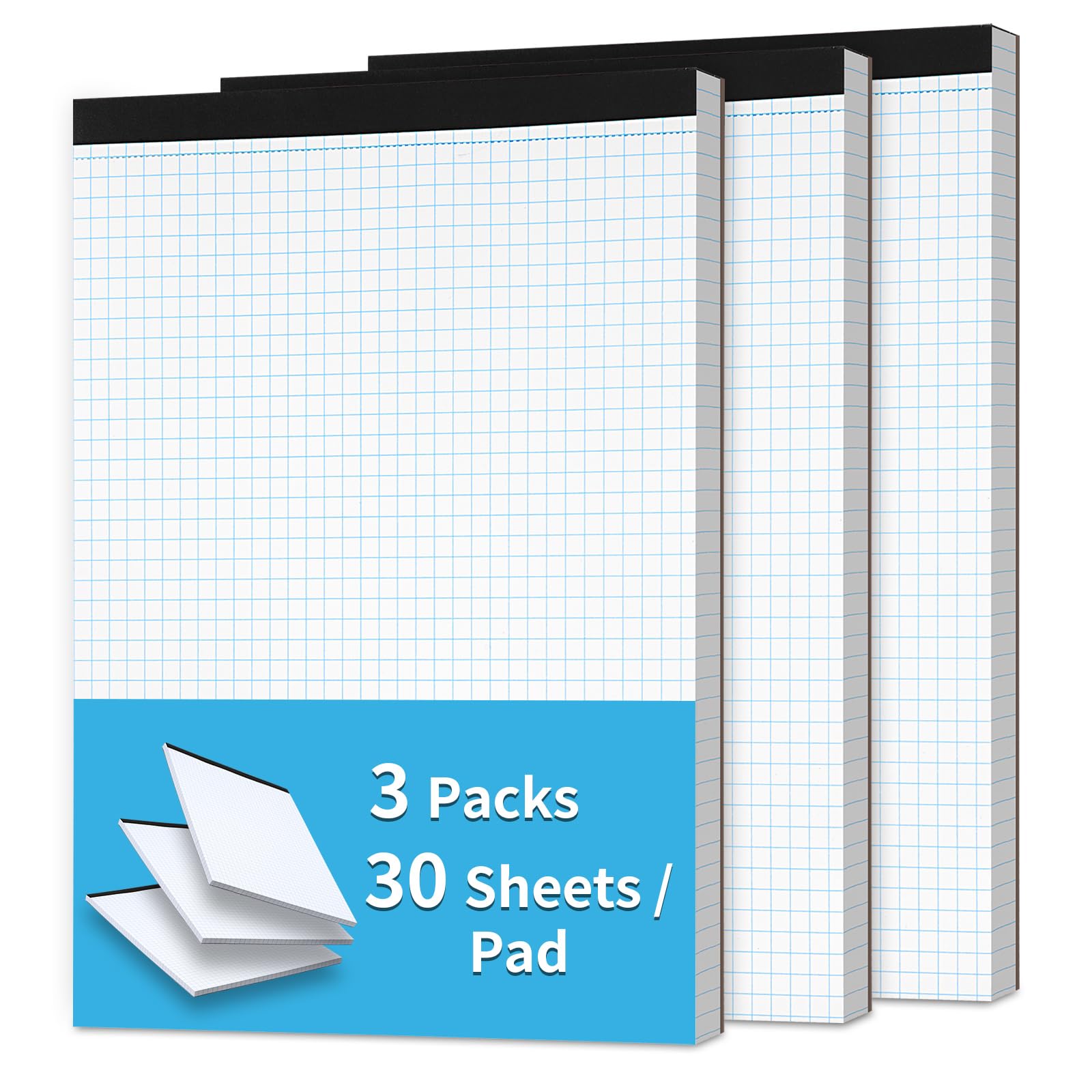 Graph Paper Notebook 8.5 X 11, 36 Pack Grid Paper Notebook, - Import It All