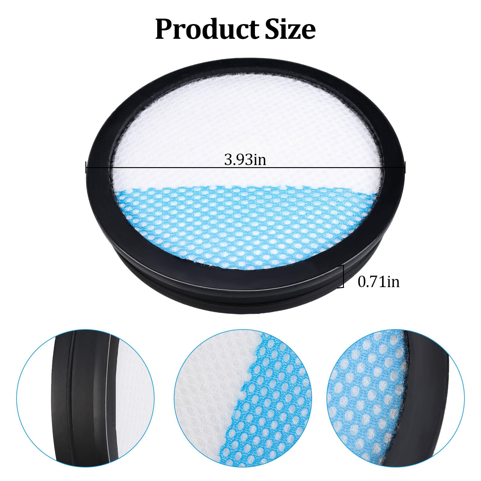Ersatzfilter Für Ryobi 18V Stick-Staubsauger – 2 Stück, Waschbar, Kompatibel Mit PCL720, PBLSV716