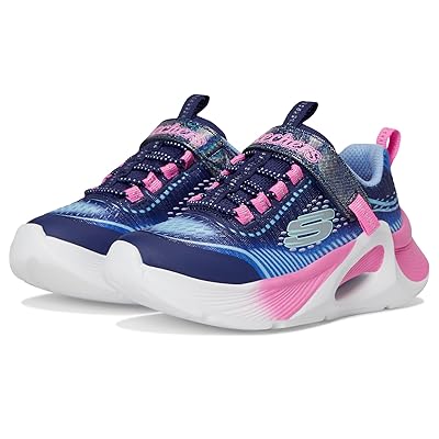 SKECHERS KIDS Tide Tech 303896L (Little Kid/Big Kid) Girls Shoes Navy/Multi