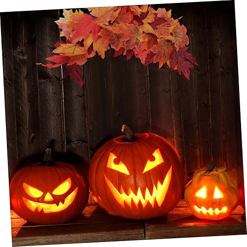 Miniatura 8 de NOLITOY 1 dintel de hoja de arce simulada para colgar al aire libre, decoración de chimenea de chimenea, decoración de Halloween, decoración de