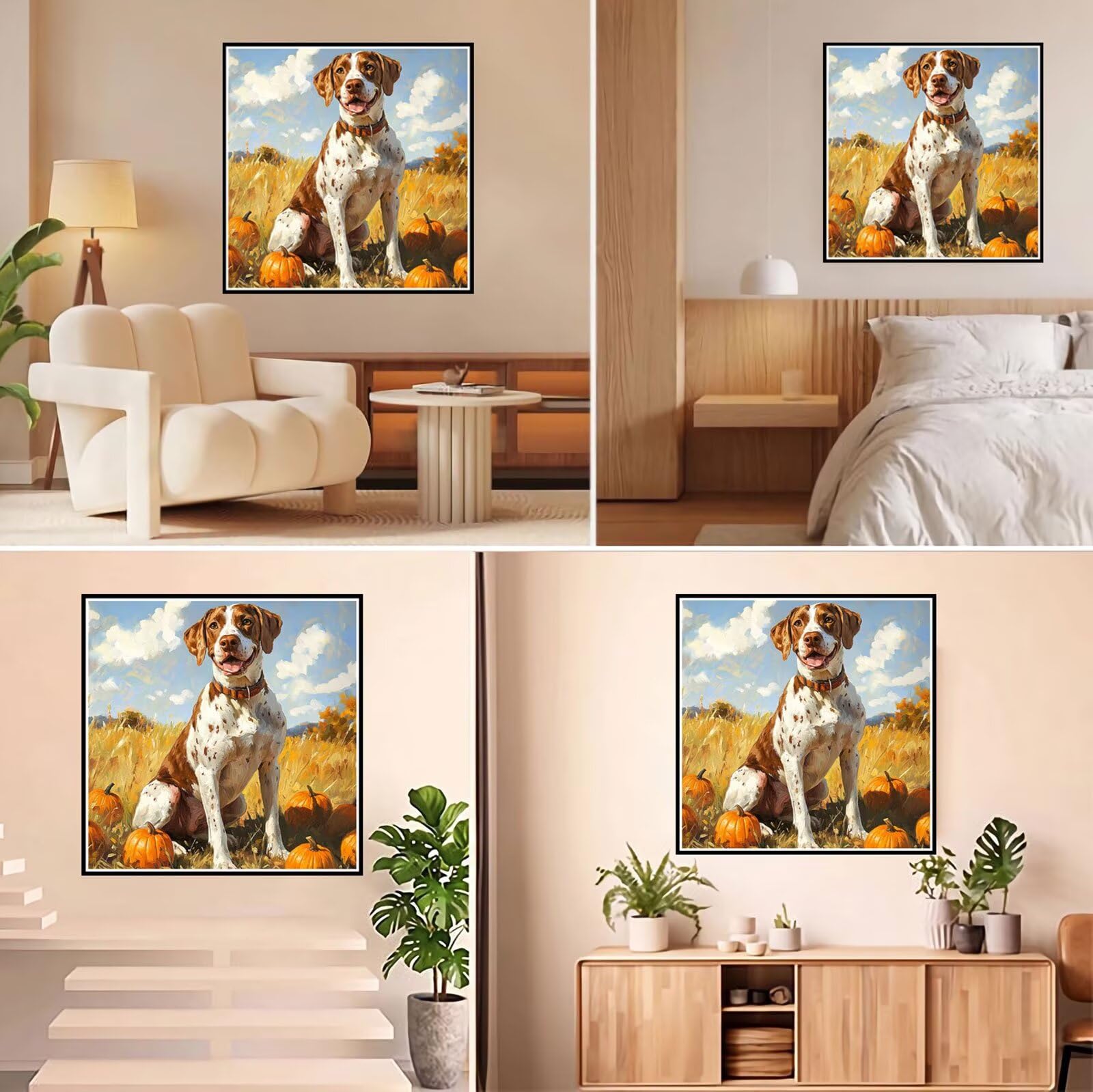 Diamond Painting Adulti, Cane Diamond Painting Kit Completo, 5D Pittura Diamante Bambini Attività Manuale Creativa e Idea Regalo, Diamantini Crystal Art Tela Fai Da Te Kit 80x80cm Paesaggio FX#449