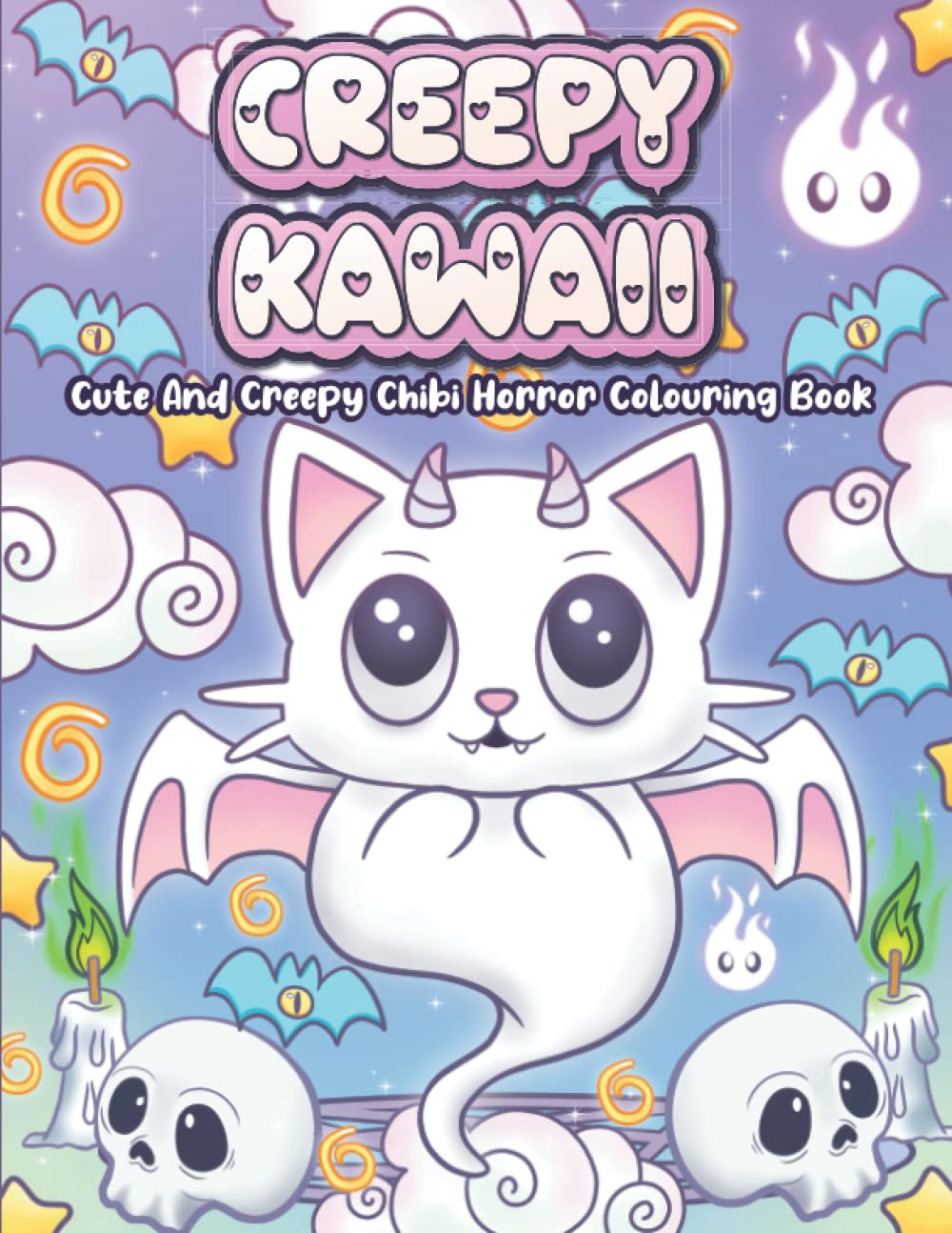 Creepy Kawaii Cute And Creepy Chibi Horror Colouring Book: Pastel Goth Colouring Book