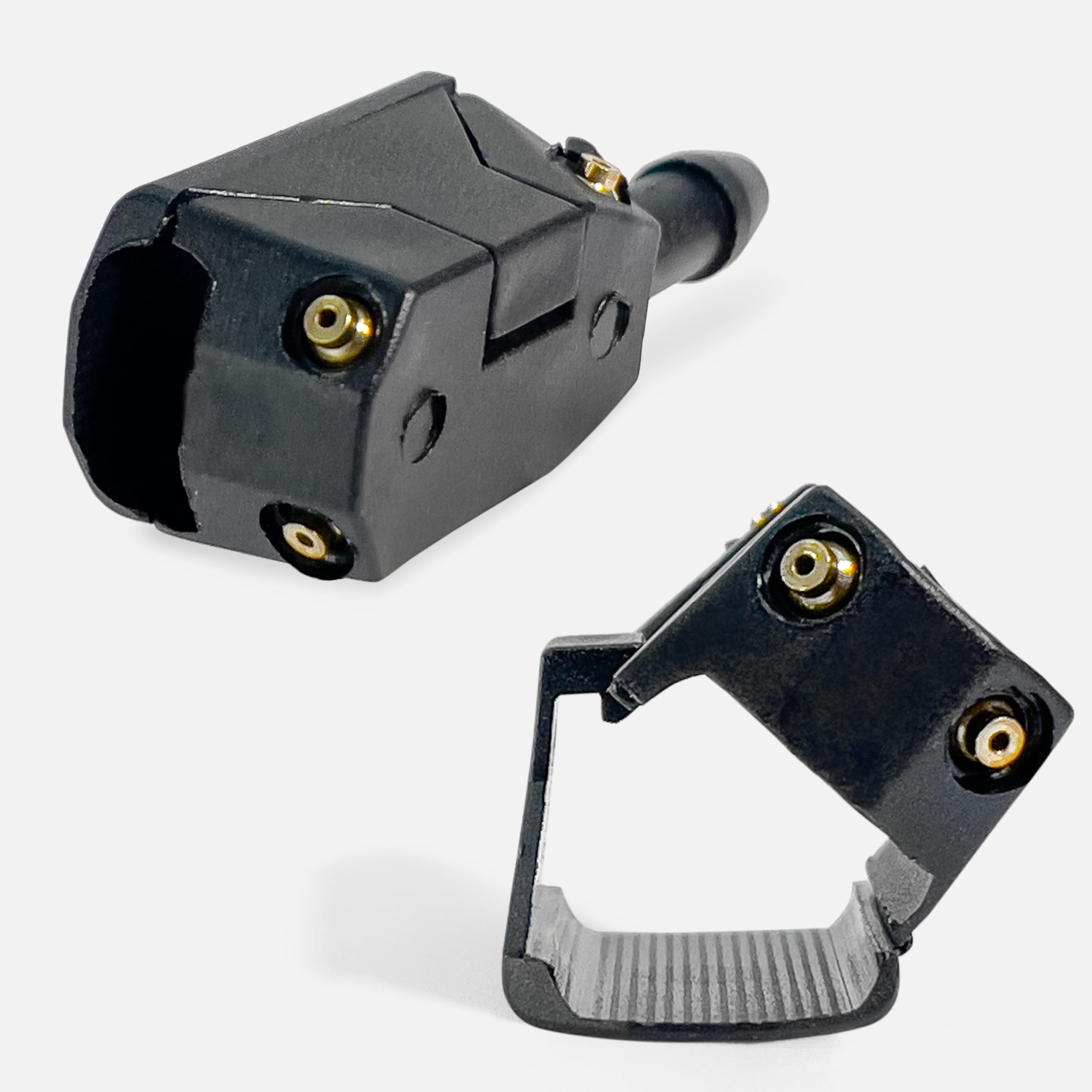 Click&Fit Boquillas universales para limpiaparabrisas de camioneta compatible con Ford Transit, Mercedes, Sprinter, VW, Crafter Fiat, Ducato, Volvo, DAF, Scania, Iveco, para brazo de limpiaparabrisas