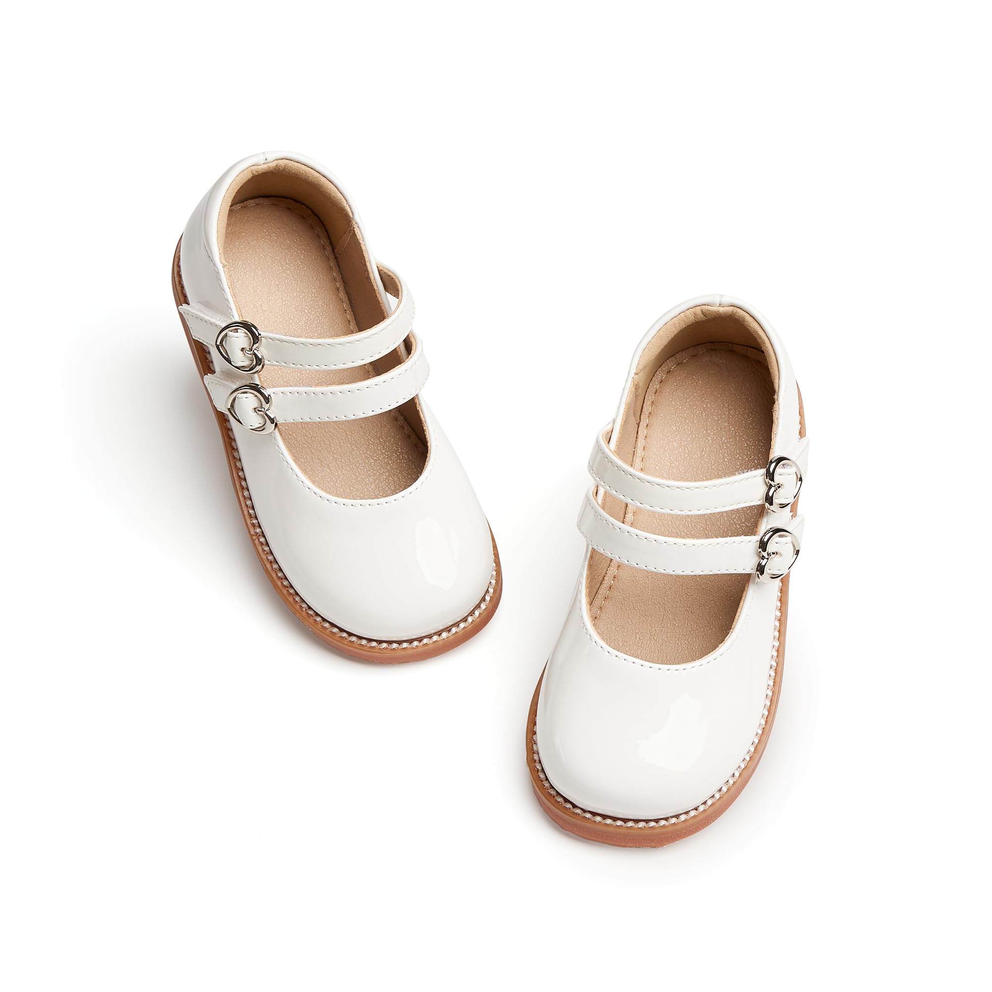 Flaryzone Toddler Girls Mary Jane School Uniform Oxfords Dress Shoes Flats