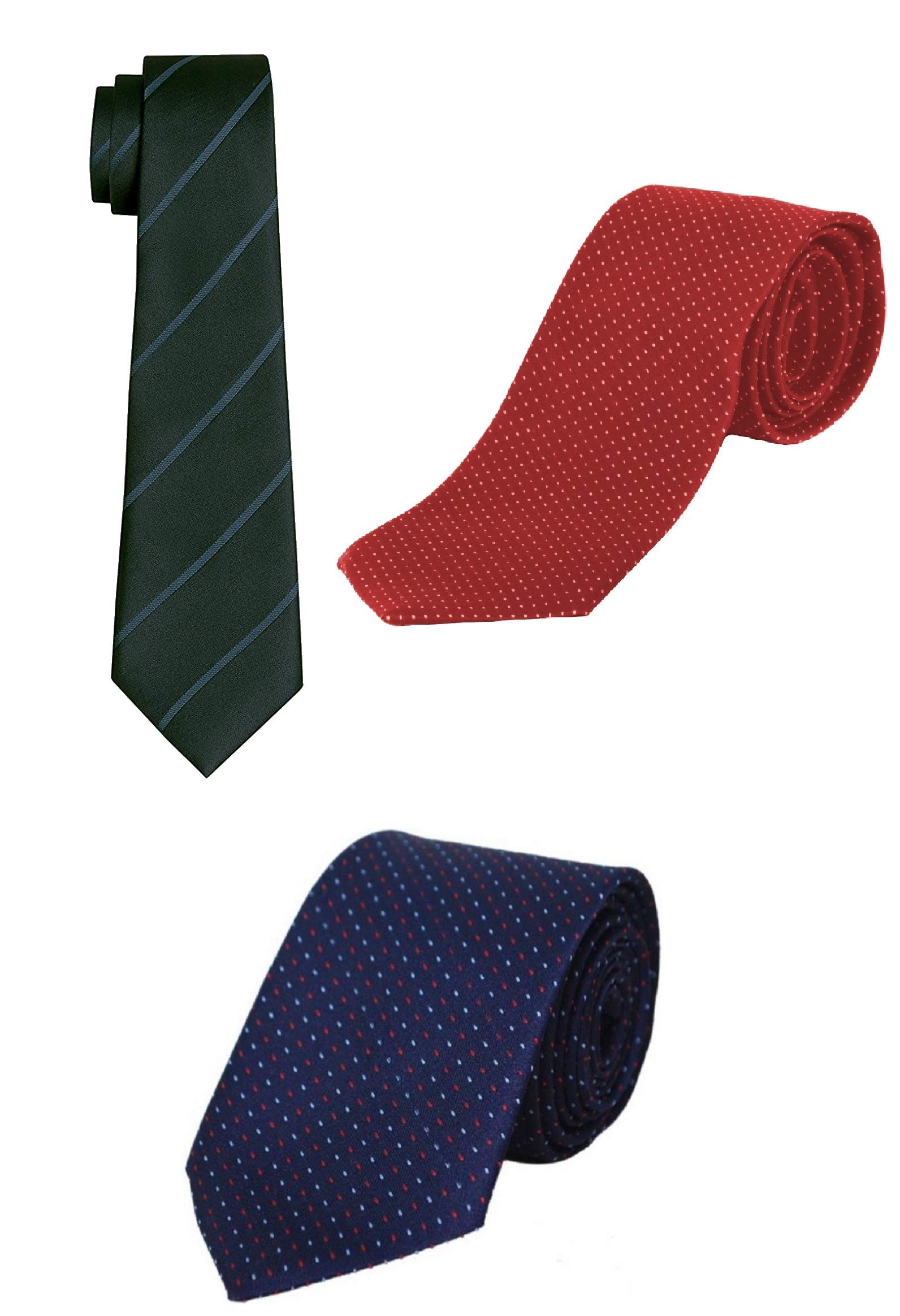 michelangelo Boy/Men's Tie Combo Self Design Micro Fiber As Show in Picture 3-TIE-1111-1152-1128-picture-13