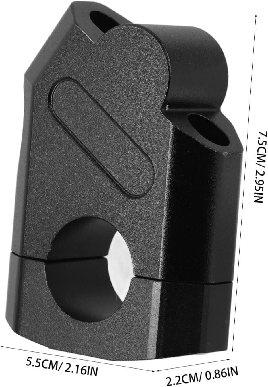 Handlebar Riser Clamps for Motorcycle Ergonomic Height and Position Mount for Enhanced Comfort and Reduced Fatigue Black