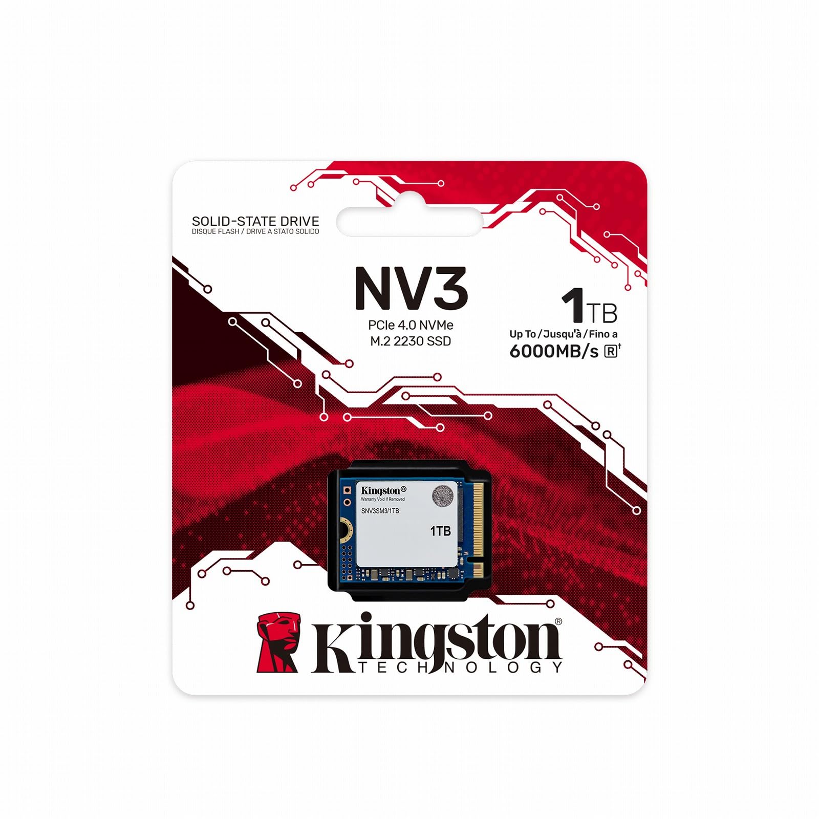 Amazon | Kingston NV3 NVMe PCIe 4.0 内蔵SSD 1TB M.2 2230-SNV3SM3