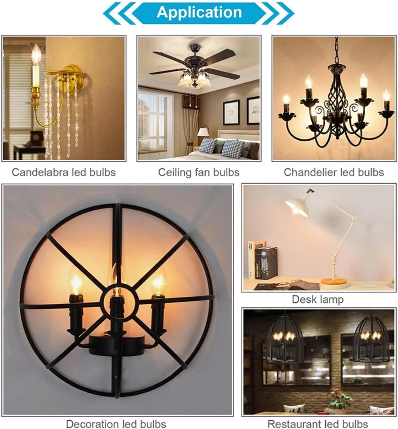 E14 LED Bulb 7W 700ML 40W-80W Equivalent 120V E14 Base Bulb for Chandeliers Turkish Persian Lamp Pendant,dimmable (2, 5000-6000K(Daylight White))