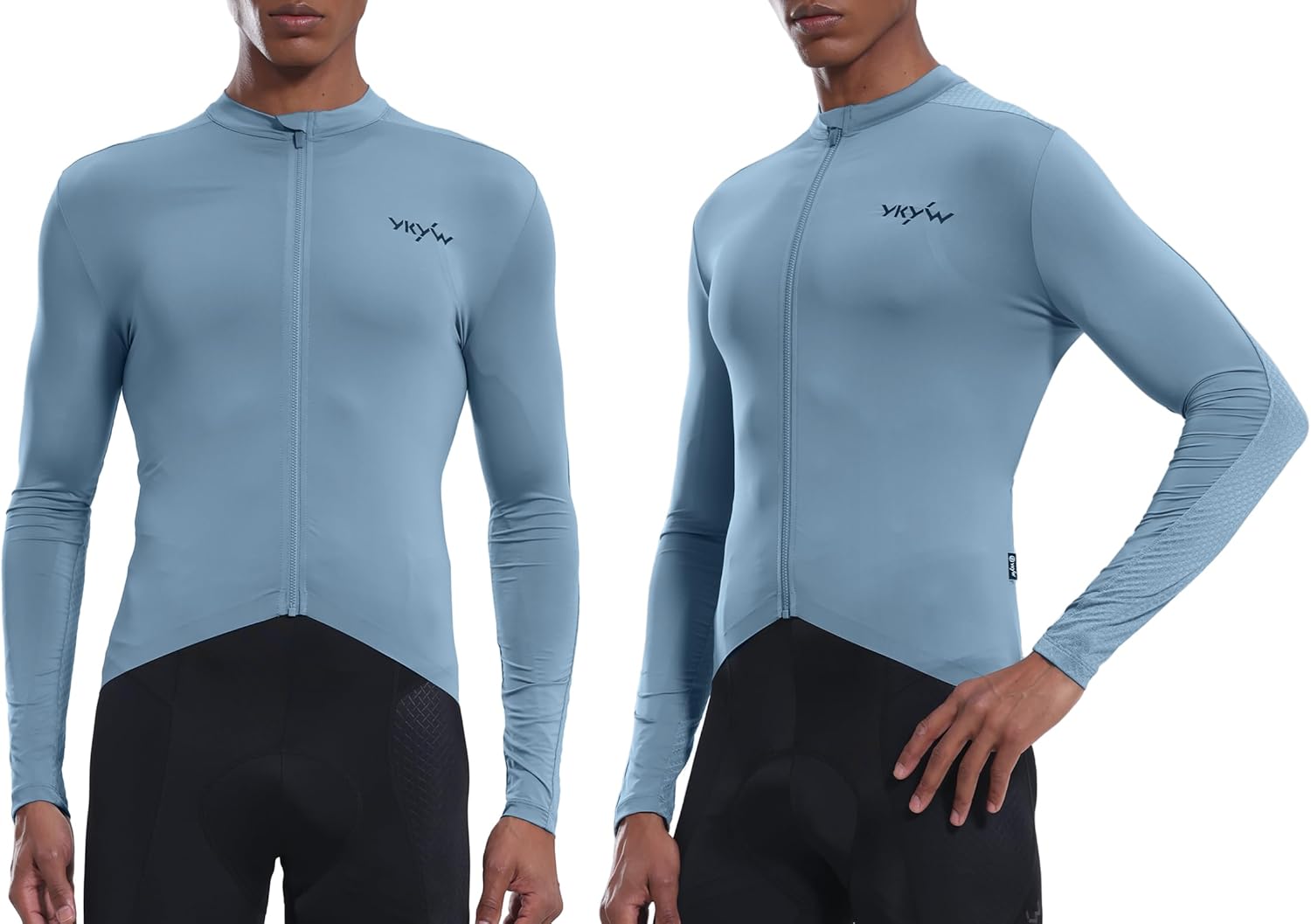 YKYWBIKE Cycling Jersey Men Long Sleeves Bike Jersey with Pockets Biking Shirts for Men Cycling Breathable MTB Biker Shirts - Image 2