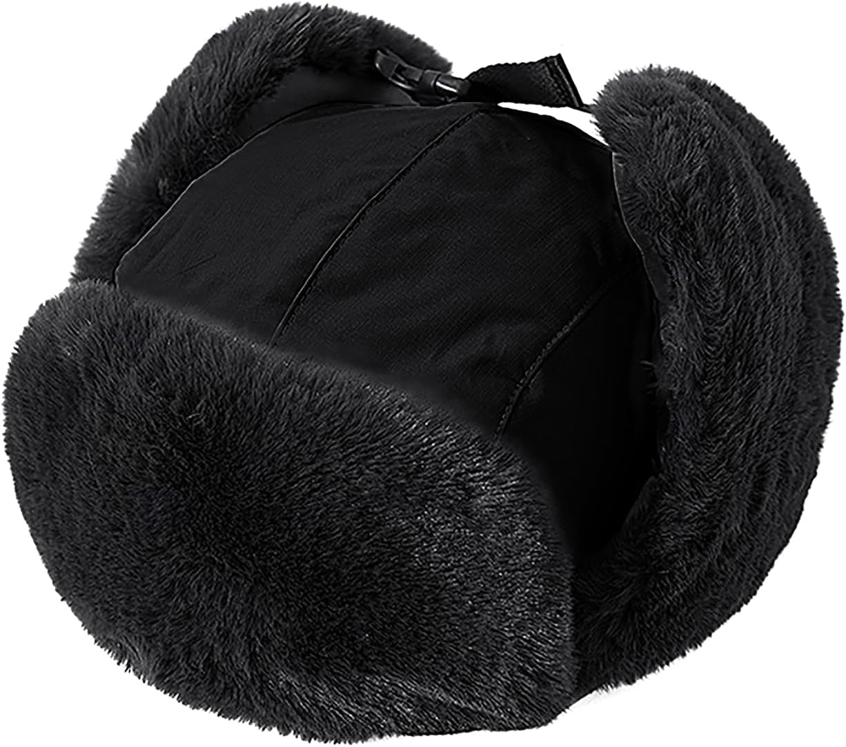 Clobeau Men's Faux Fur Trapper Hat Trooper Trapper Hat Warm Winter Hats Hunting Hats Ear Flaps Snow Ski Cycling Caps - Image 2
