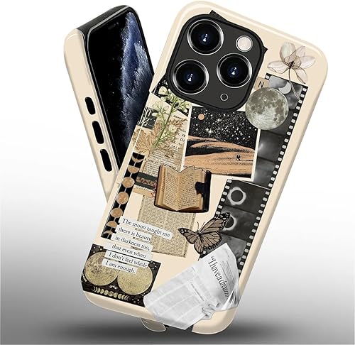 Miniatura 101 de Funda para iPhone 11 Pro Funda, Diseño de Patrón de Mosaico de Vidrio en Tono Verde - Protección Dual Híbrida Silicona + PC Duro Resistente a Golpes