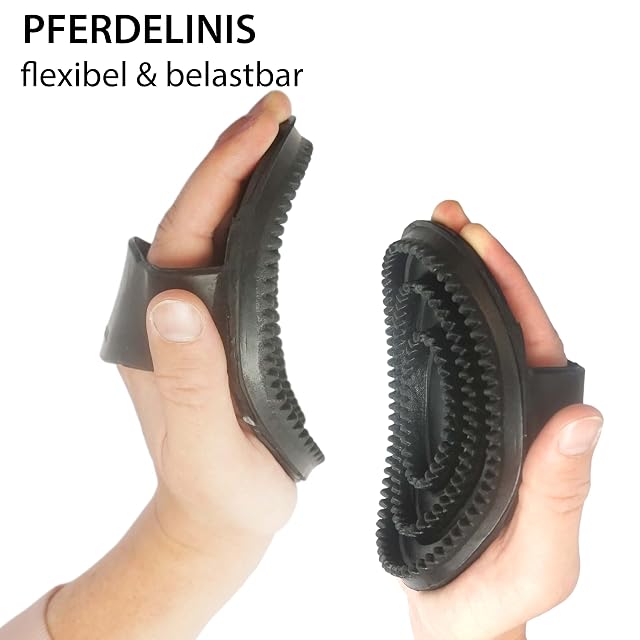 Foto 6 de 8 de Pestillo de goma para aseo, limpieza y masaje, cepillo con lengüeta de goma, ideal para caballos, perros