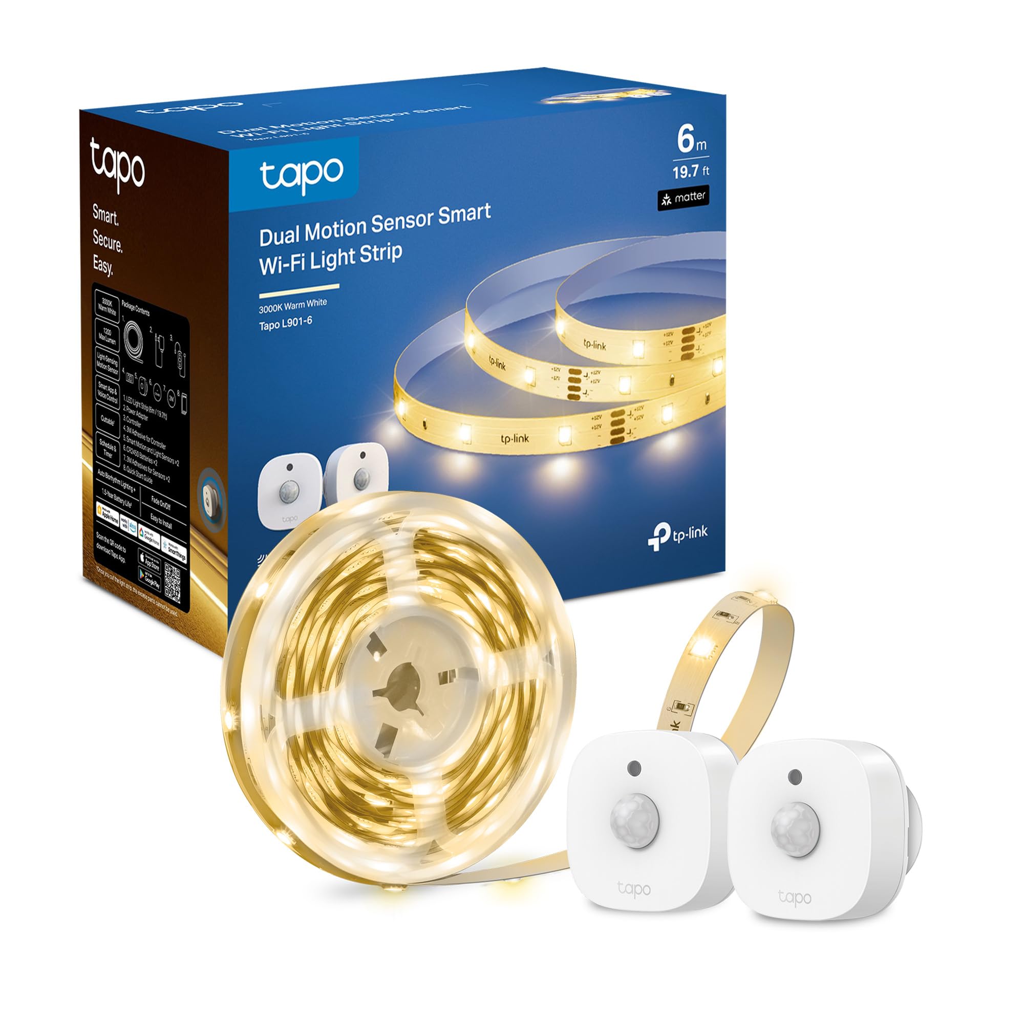 Tapo L930-10 Striscia LED Smart WiFi RGBIC 10m IP44 HomeKit Segmenti — immagine 7 di 13