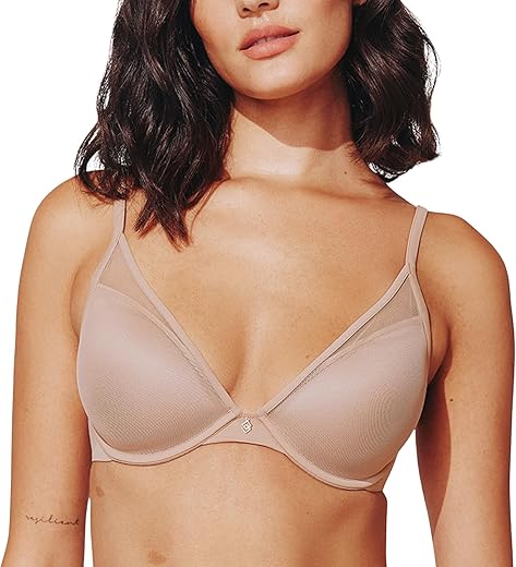 Thirdlove Classic Plunge Bra, Sexy Underwire V-Neck Bra for Small Breasts, Low...