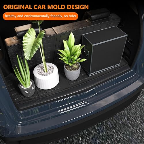 Miniatura 4 de Xipoo Revestimiento de carga compatible con Toyota Highlander 2014-2019 con alfombrilla de respaldo de repuesto para accesorios Highlander 2014-2019