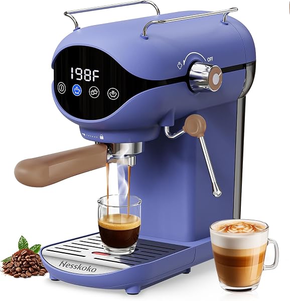 Nesskoko 20 Bar Espresso Machine with Steam Frother