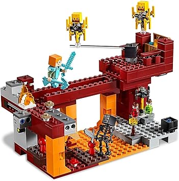 Amazon Co Jp レゴ Lego マインクラフト ブレイズブリッジでの戦い おもちゃ