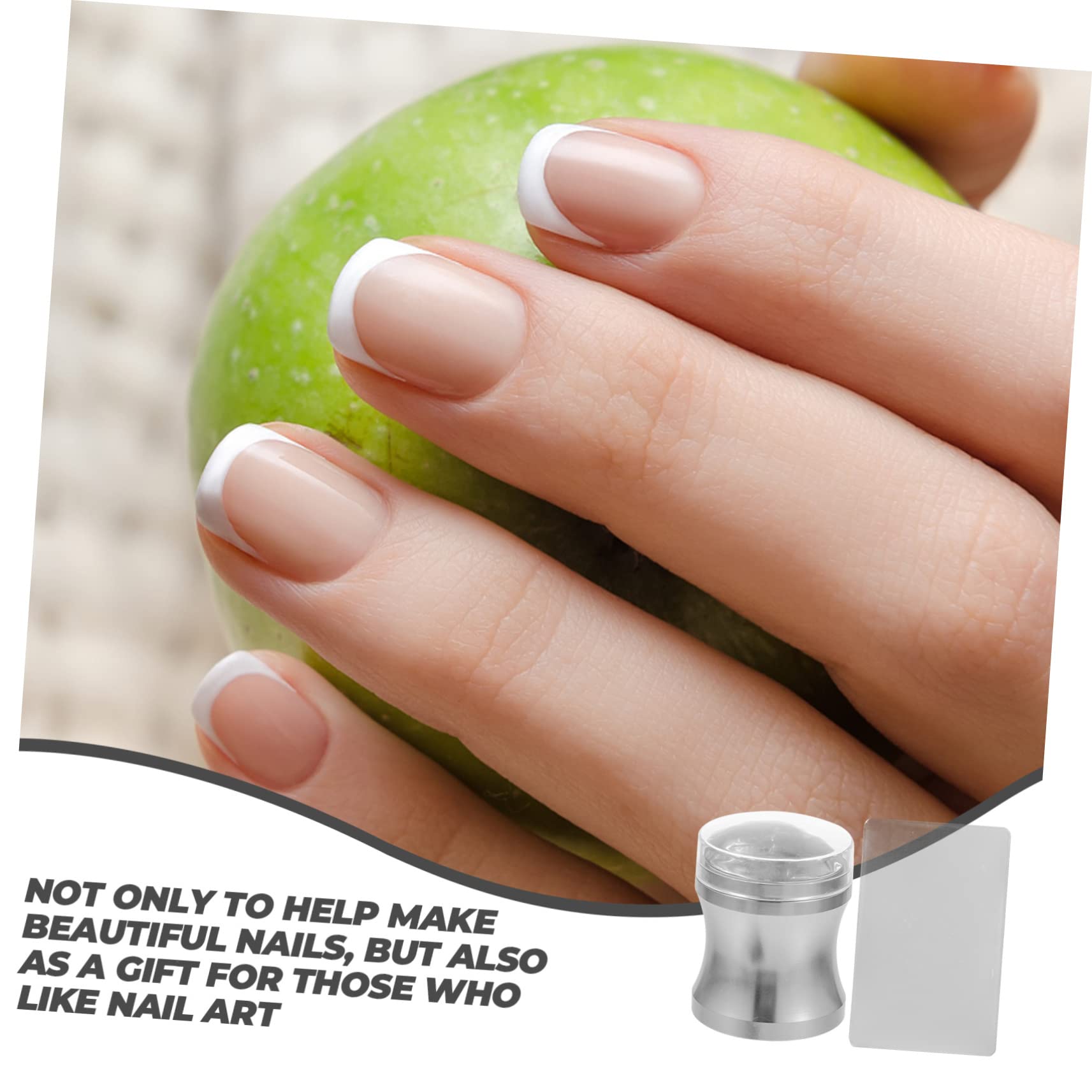 minkissy 5 Set Di Stamper Per Nail Art Strumenti Per Nail Art Stamper Per Nail Art Francese Piastre Per Nail Art Francese