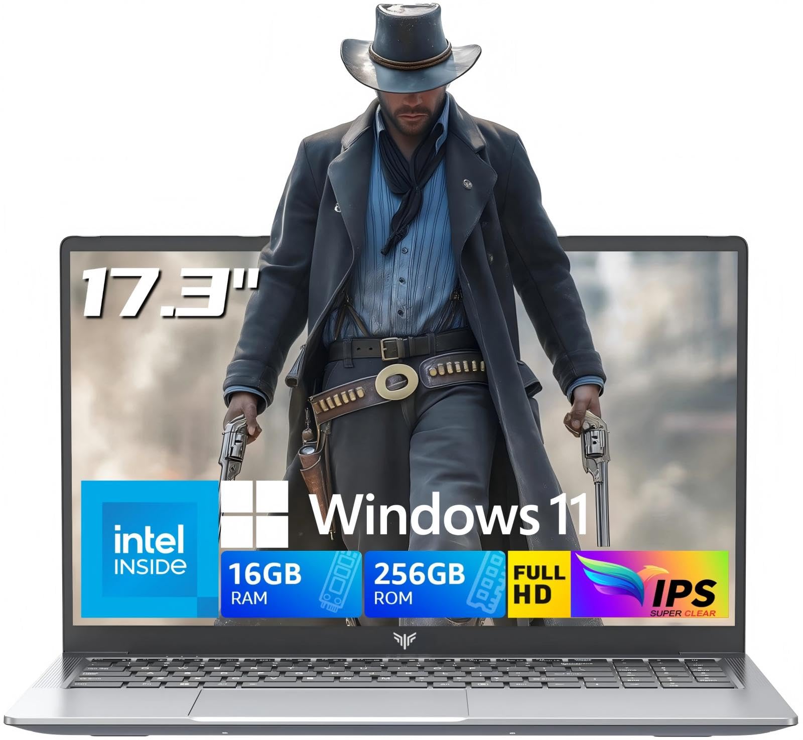 MALLRACE 17.3 inch IPS FHD Screen Laptop Computer