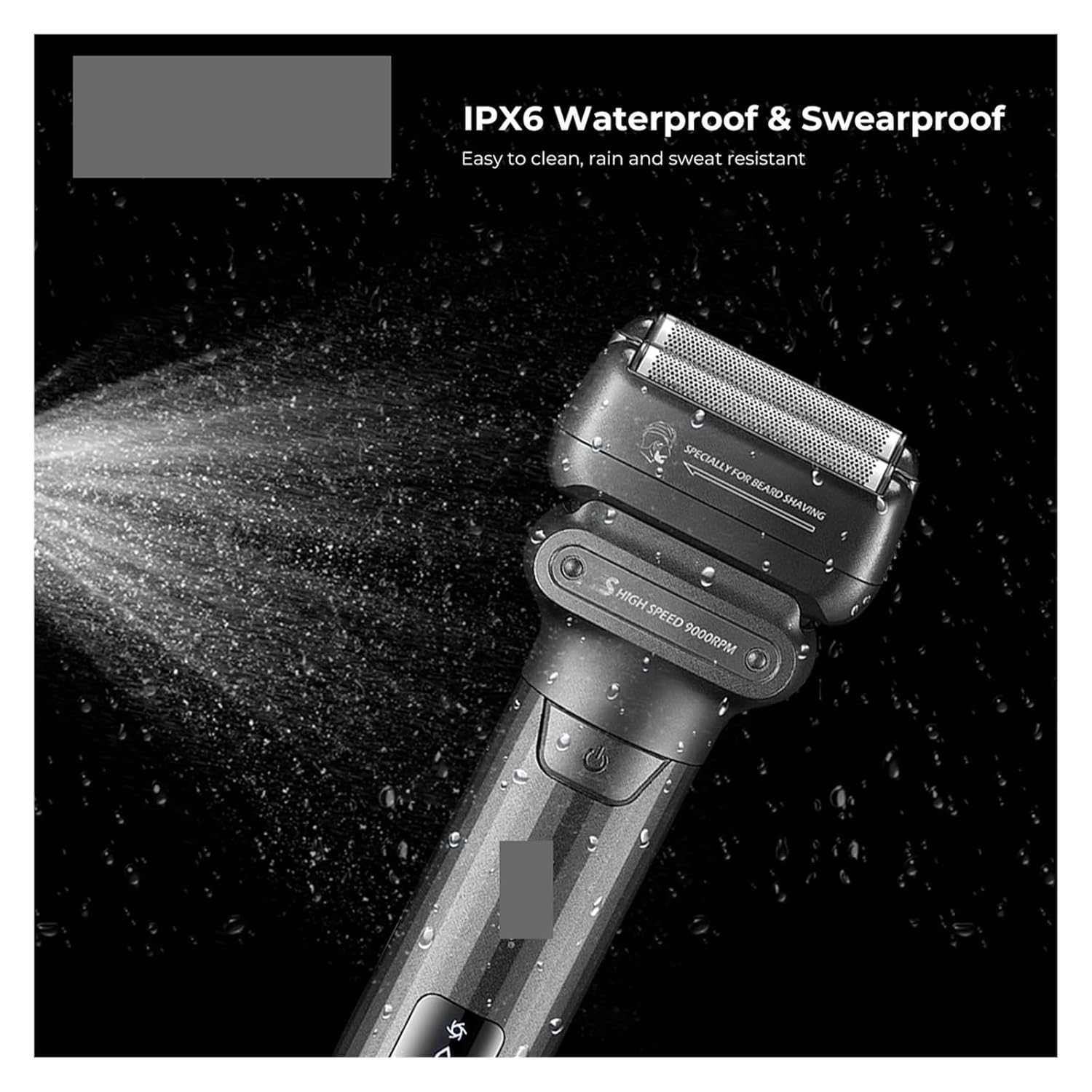 Fit for Professional 0MM Foil Shaver for Men - 9000 RPM Electric Beard Trimmer & Shaving Machine