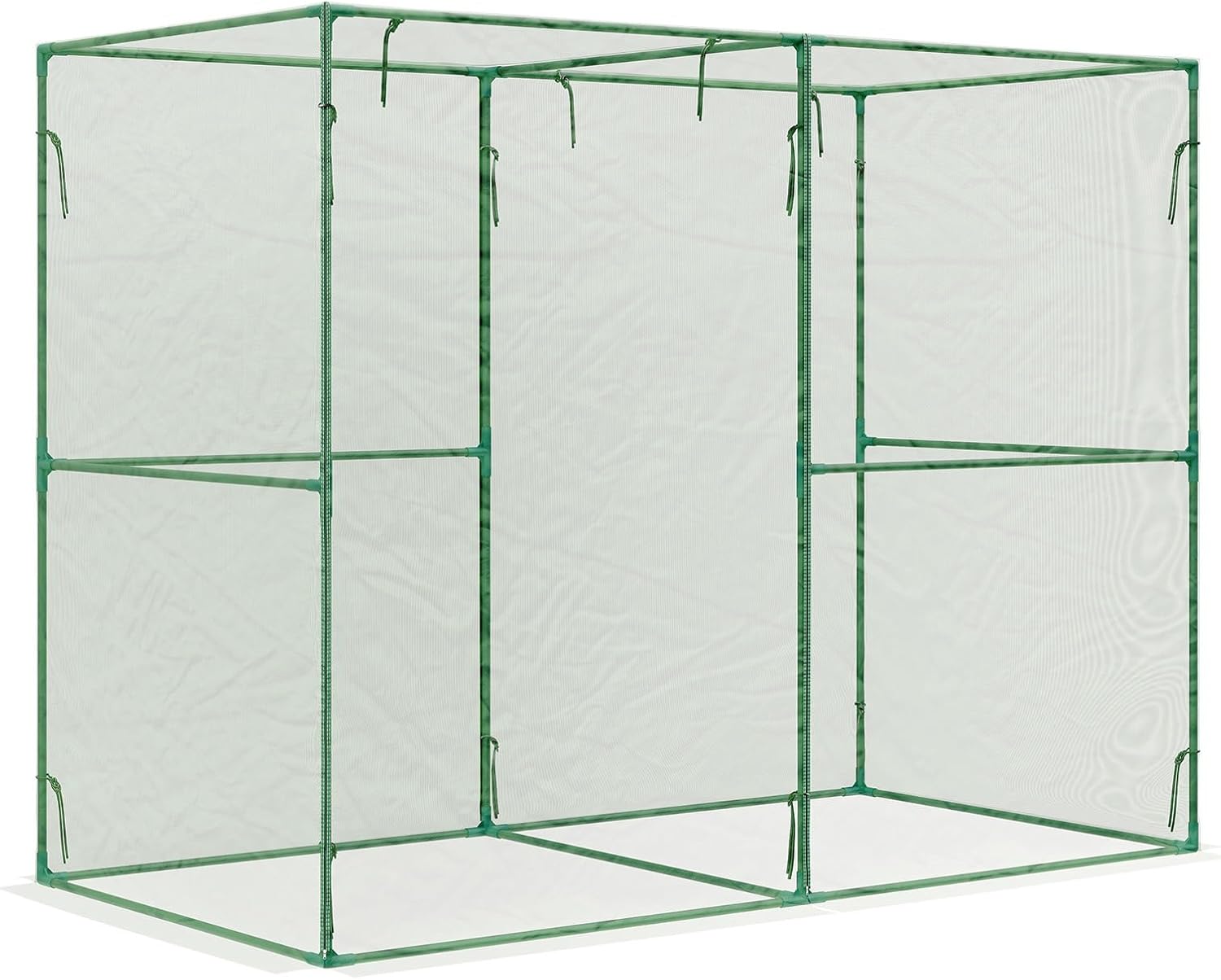 BPS Crop Cages for Garden Plant, 8x4x6 Ft Plant Netting Protection Tent with Zippered Door for Plants, Raised Garden Bed Cover with Frame for Vegetables, Fruits and Flowers