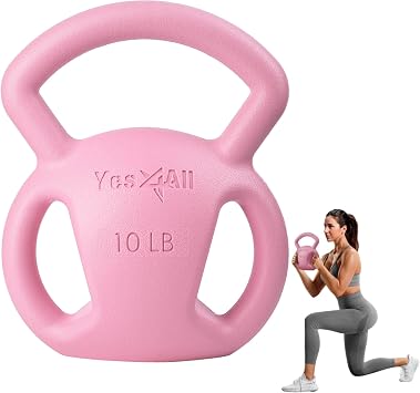 Yes4All 3-Handle Kettlebell, Strength Training Kettlebells for Home Gym