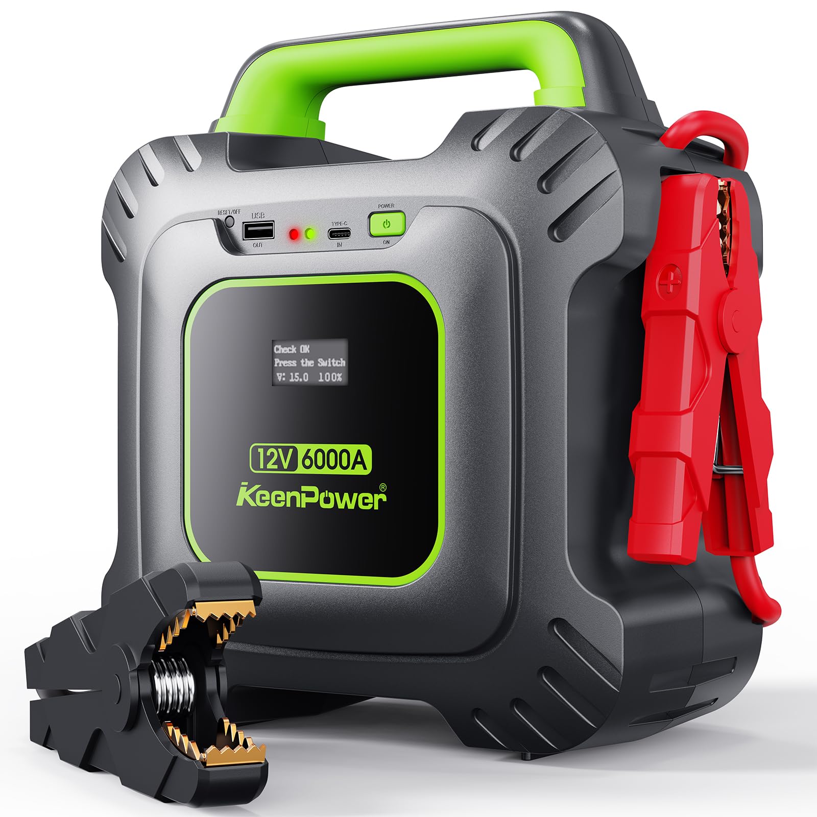 K&Sハイパワースターター Amazon.com: KeenPower Upgraded 6000A Super Capacitor Jump Starter