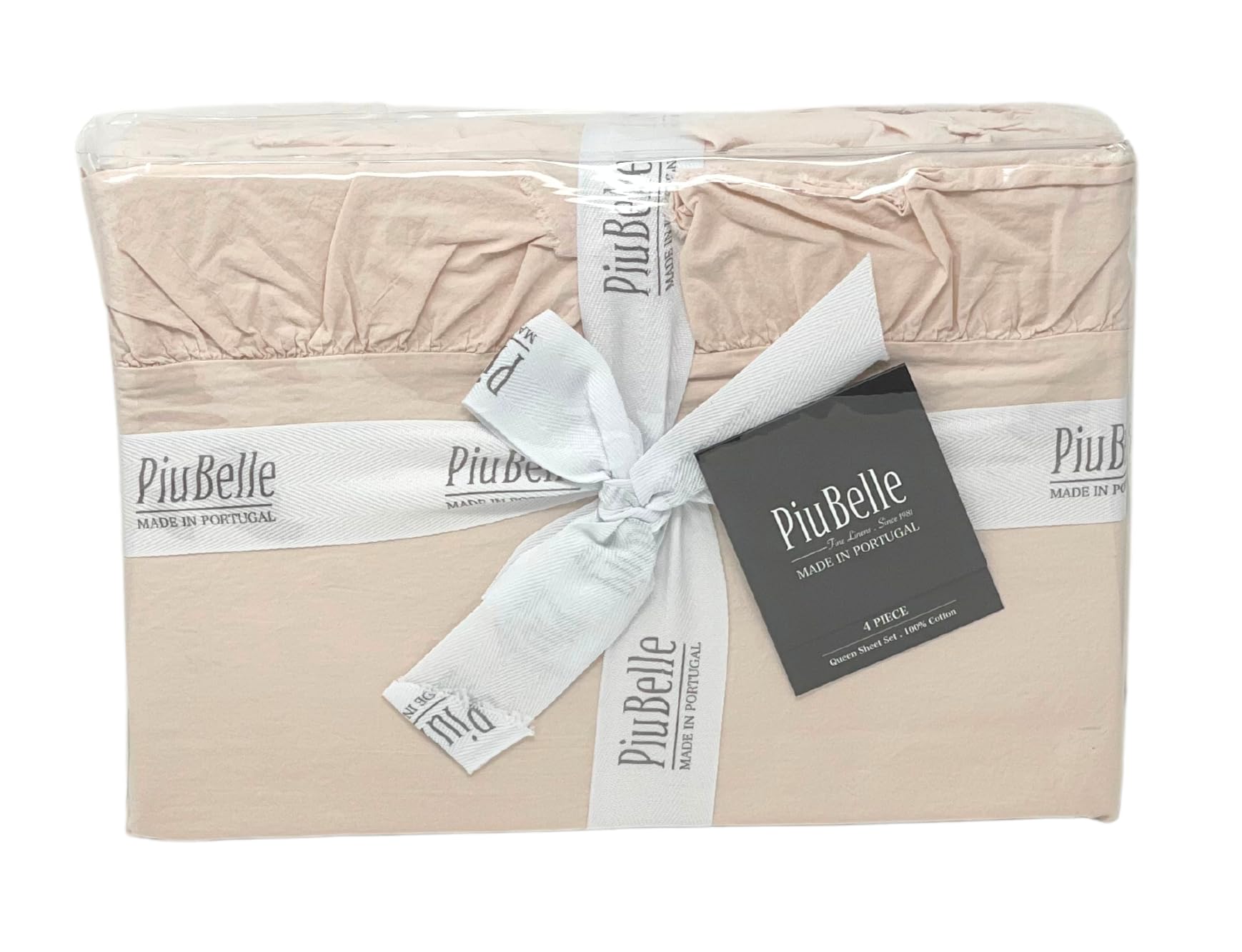 Amazon.com: PiuBelle Cotton Ruffle Sheet Set - Four Piece Set