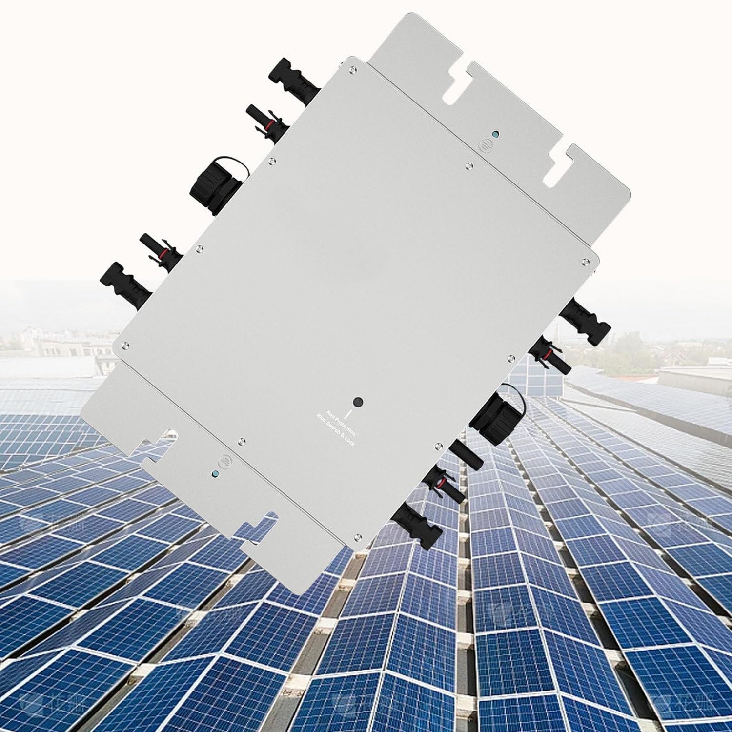 Solarny mikrofalownik 1600 W, sterowanie WiFi, automatyczna identyfikacja, stop aluminium, wodoodporność IP65, na dach zewnętrzny