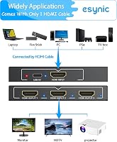 eSynic Professzionális HDMI Elosztó 4K 1 Bemenet 3 Kimenet Fém Ház HDCP 1.4 2