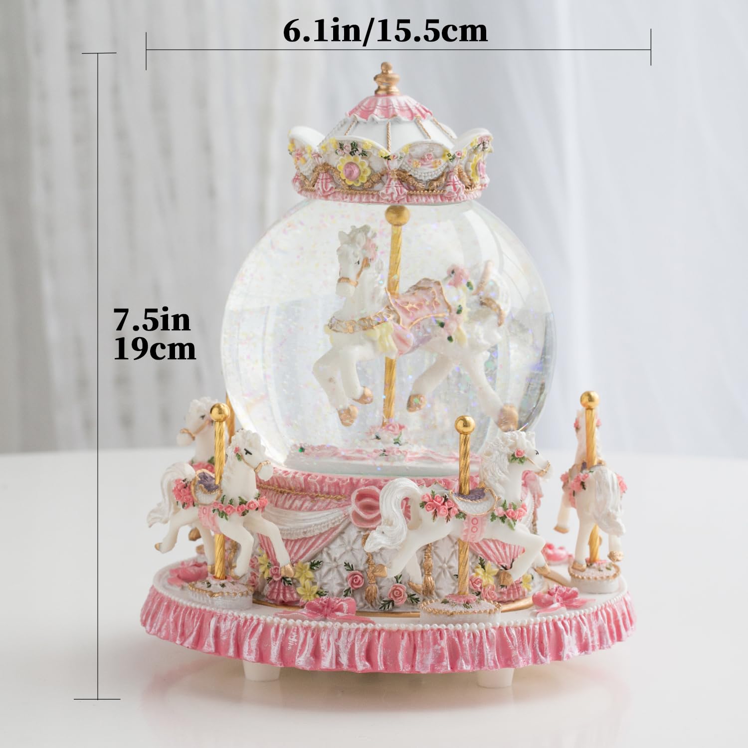Boîte à musique carrousel adulte cadeaux personnalisés pour femmes meilleure amie anniversaire Noël cadeau d'anniversaire pour femme décoration cool cadeau amusant pour femme elle bon ami fête des