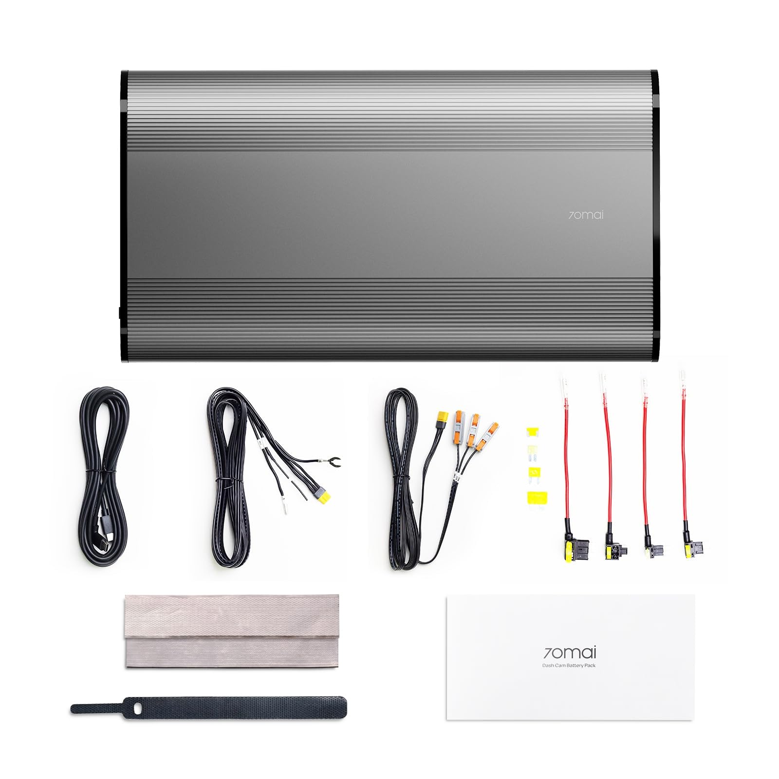 70mai Dashcam Akku Pack BL96NNX, 96Wh LiFePO4-Ersatzstromversorgung mit bis zu 30 Stunden Parkmodus, Ausgestattet mit Unterspannungsschutz, XT30+USB-C Ausgang, 7 Schutz BMS(Sicherungskasten Ladung)