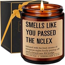 Miracu Candle, Passed The NCLEX, New RN Gifts for Nurses, Registered Nurse Gifts for Women Men, Funny Passing Board Exam, Graduation, Future RN Congratulations Presents Ideas for Nursing School Grad