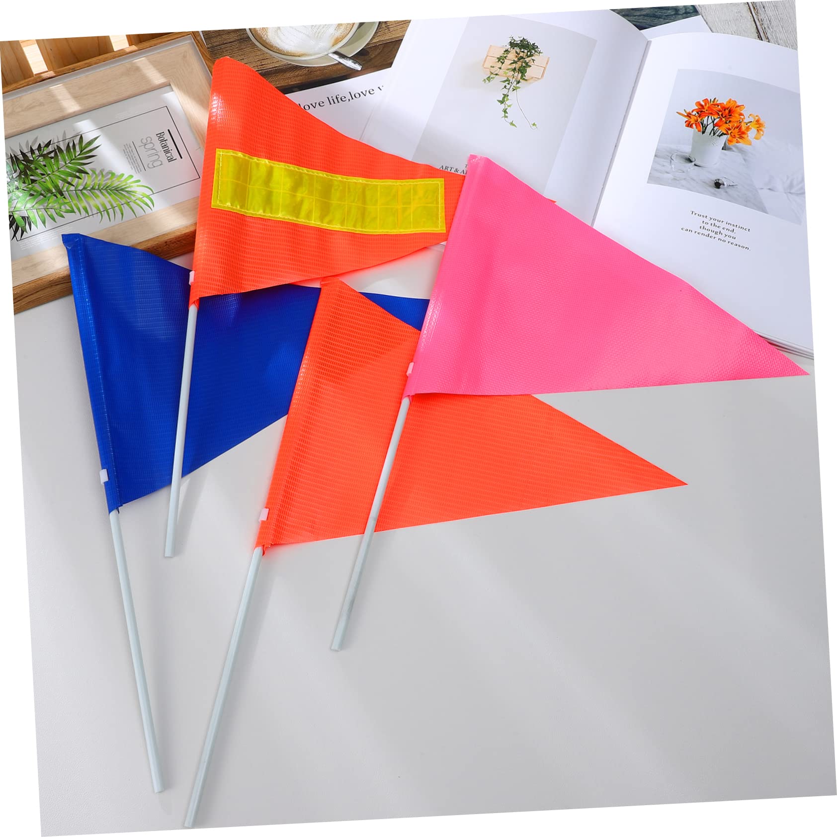 Banderas Fijadoras Mástil Bicicleta Kit Seguridad Banderas Reflectantes