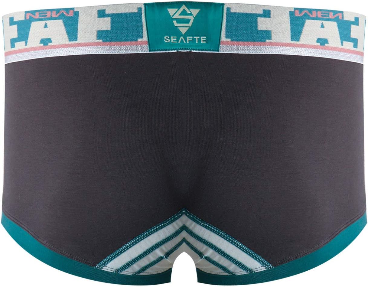 TTAO Mens Low Rise Underwear Bulge Pouch Lingerie Short Leg Boxer Briefs Sleepwear Nightwear
