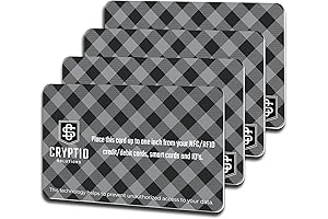 RFID Blocking Cards 4 Pack: Protect Your Data in Style