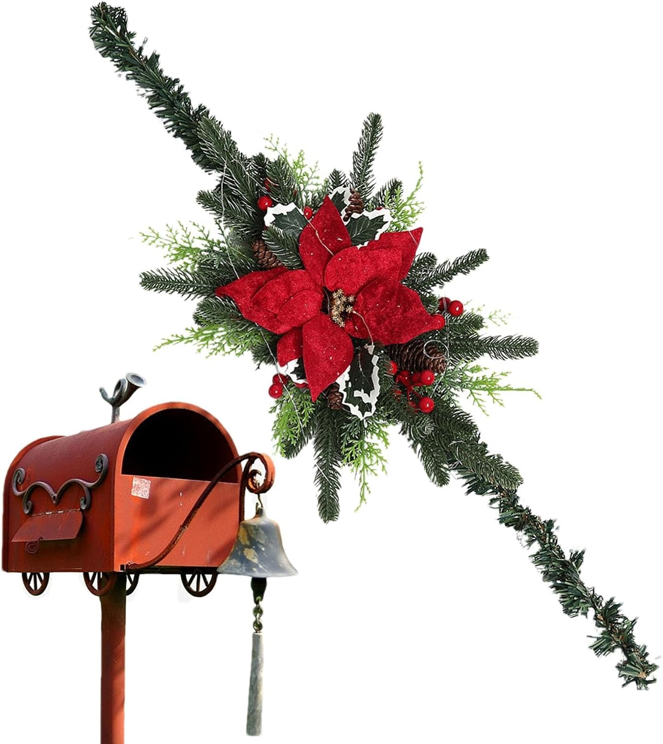 Christmas Mailbox Ornaments - Christmas Mailbox Ornaments, Multifunction Christmas Ornaments | Lighted Christmas Ornaments, Christmas Wreaths, Outdoor Christmas Ornaments for Ornaments