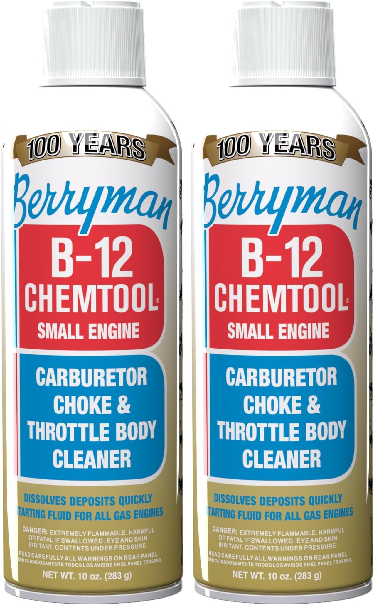 Berryman Products B-12 0110 Chemtool Carburetor, Choke and Throttle Body Cleaner Not VOC Compliant in Some States (Pack of 2)