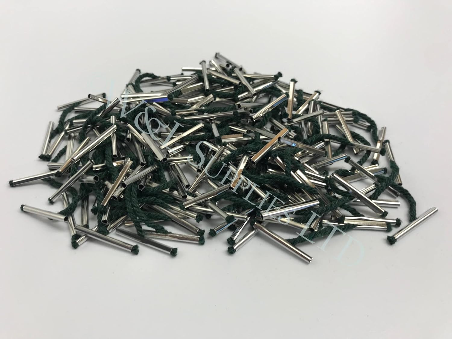 25mm Treasury Tags Metal Ends Paper Fasteners Green String Tag Paper