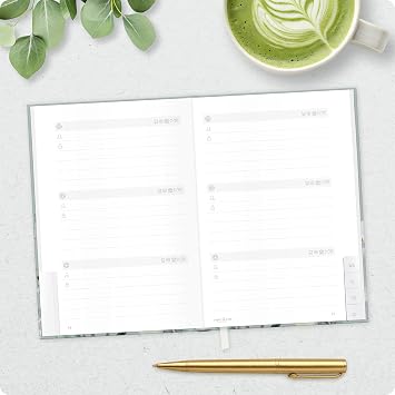 Häfft paper&you® Password Book A6+ with A-Z Index German Minty Leaves