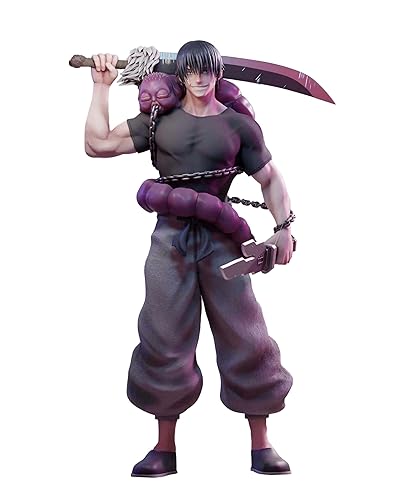 JJK Fushiguro Toji Figur 22cm Anime Toji Action Figure mit Wurm und Schwert Modell Stehende Schlacht JJK Figurine Manga Statue Model Collection JJK Anime Gifts Collectible Sculpture - Fushiguro Toji - 22cm