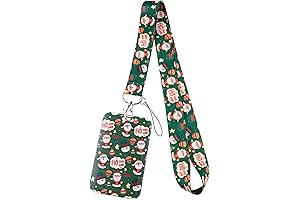 Green Christmas Badge Lanyard