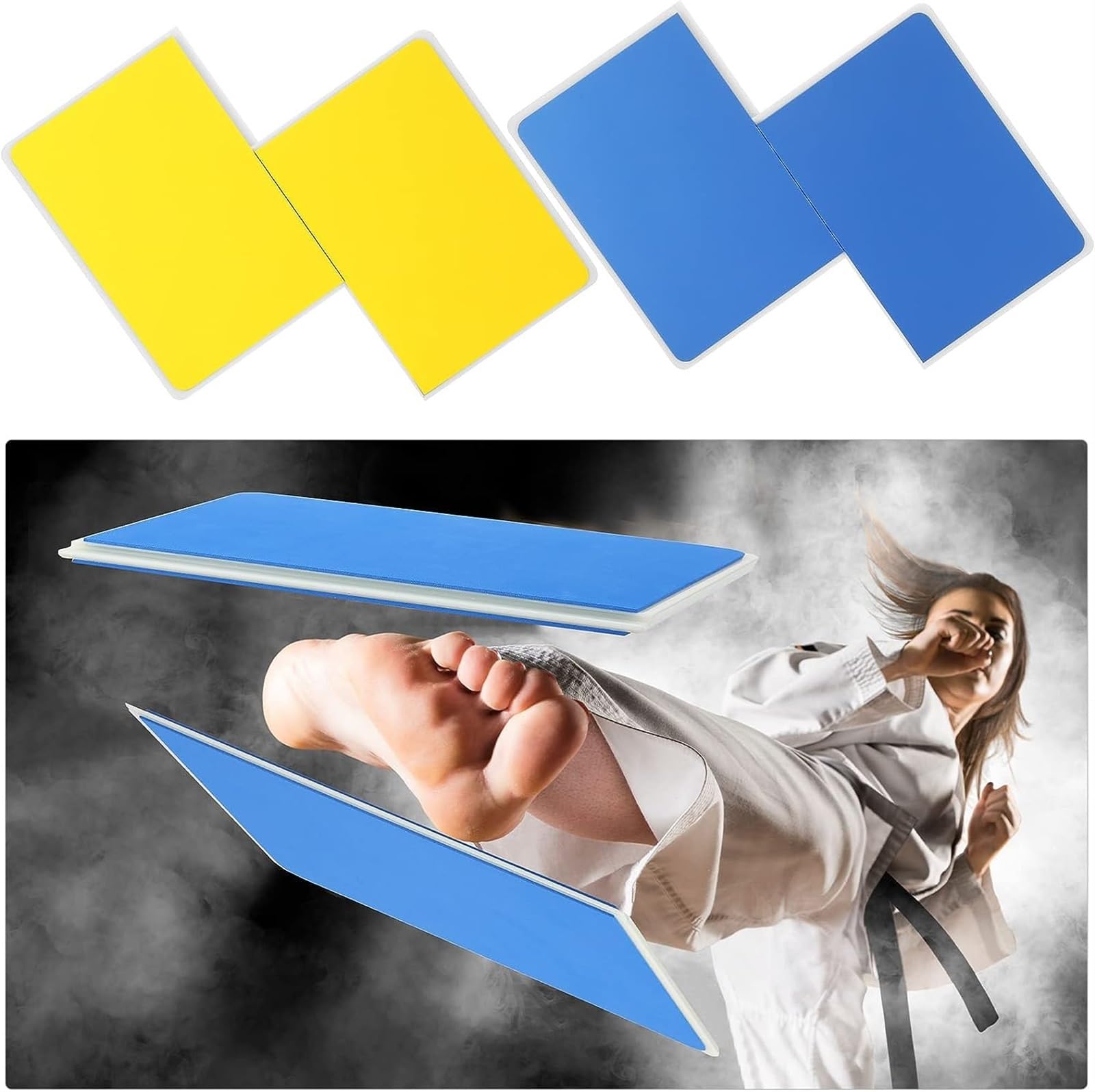 THE WHITE SHOP Rebreakable Boards Reusable for Martial Arts Karate Taekwondo Boards, Punching Board for Taekwondo and Martial Arts Breaking Board, Karate Breaking Board for Kids Teens 2 Pcs