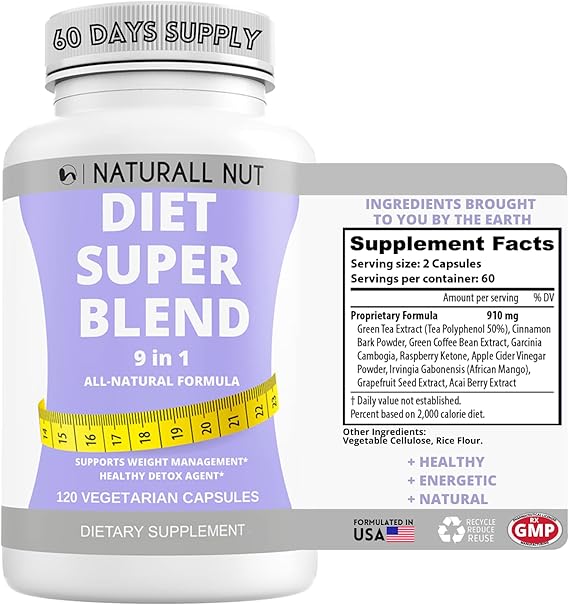 Naturall Nut Diet Super Blend Appetite Suppressant for
