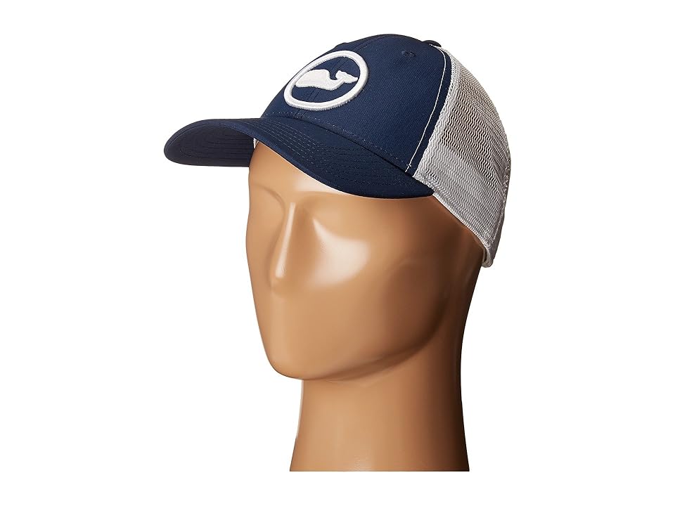 

Vineyard Vines Whale Dot Performance Trucker Hat (Blue Blazer) Caps