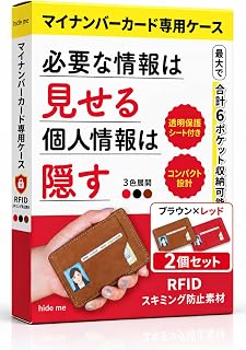 [apprecia] 【RFIDスキミング防止】 マイナンバーカードケース 覆面ケース 個人情報保護 顔写真のみ表示 薄型 マイナカード入れ 診察券収納 レザー調 hide me [並行輸入品]