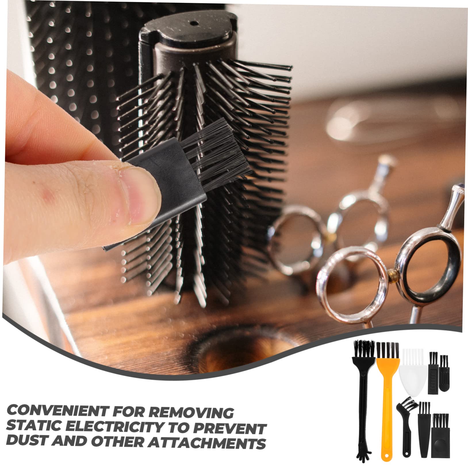 SOESFOUFU Brush Cleaner 48pcs Electric Shaver Brush Set for Trimmer Barber Duster Keyboard Cleaning Tool