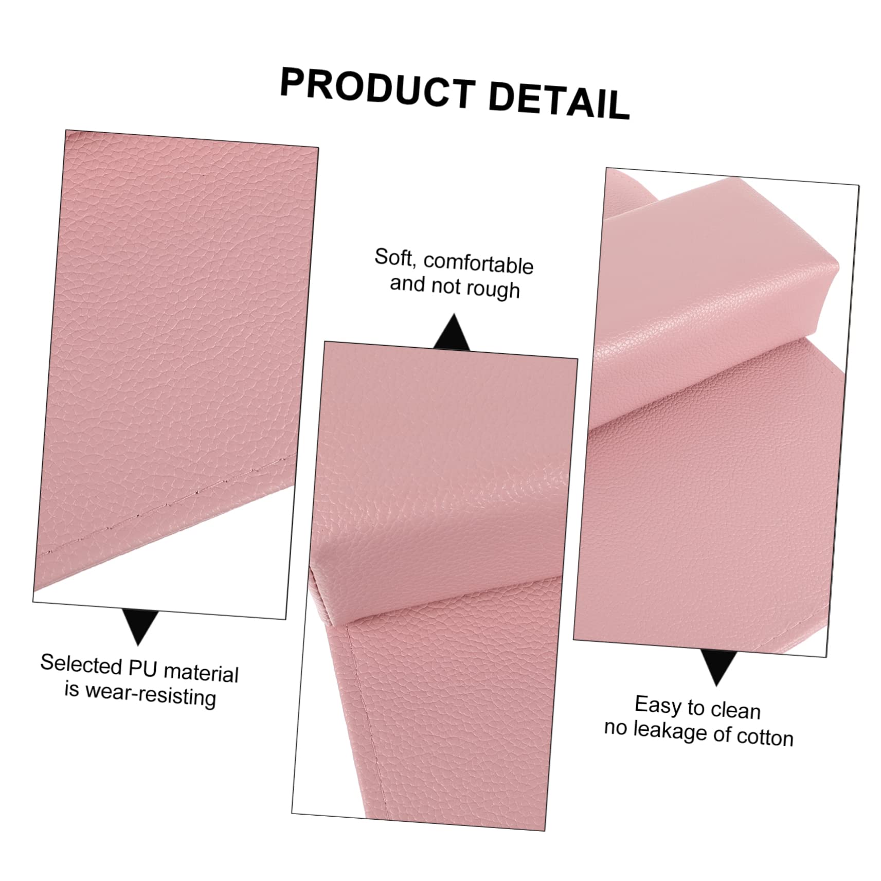 Cuscino Manicure Estetista in Pu Rosa, Set 2 Pezzi Rettangolare
