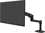 Ergotron – LX Premium Monitor Arm, Single Monitor Desk Mount – fits Flat Curved Ultrawide Computer Monitors up to 34 Inches, 7 to 25 lbs, VESA 75x75mm or 100x100mm – Matte Black